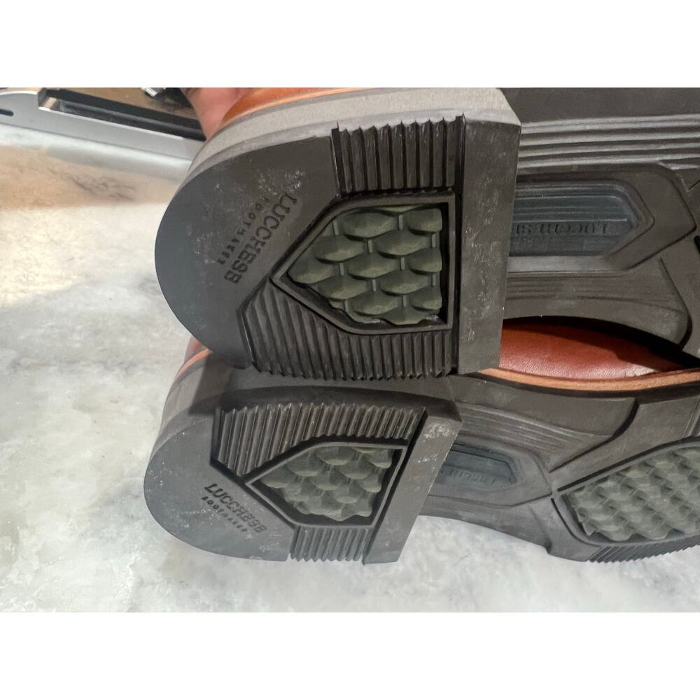 Lucchese Men’s Cognac Cowhide Ranch Hand Roper Boots 2031 Size 11.5D Mexico - Picture 14 of 16